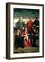 The Mystic Marriage of St. Catherine with St. Francis, St. Clare, St. Cosmas and St. Damian-Gaspare Pagani-Framed Giclee Print