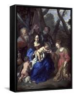 The Mystic Marriage of St. Catherine, with St. Leopold and St. William, 1647-Joachim Von Sandrart-Framed Stretched Canvas