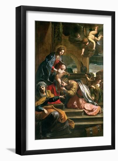 The Mystic Marriage of St. Catherine-Alessandro Tiarini-Framed Giclee Print