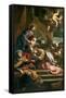 The Mystic Marriage of St. Catherine-Alessandro Tiarini-Framed Stretched Canvas