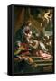 The Mystic Marriage of St. Catherine-Alessandro Tiarini-Framed Stretched Canvas