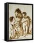 The Mystic Marriage of St Catherine-Guercino-Framed Stretched Canvas