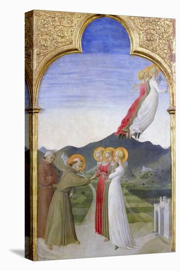 The Mystic Marriage of St. Francis of Assisi-Sassetta-Stretched Canvas