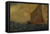 The Mystical Boat; La Barque Mystique-Odilon Redon-Framed Stretched Canvas