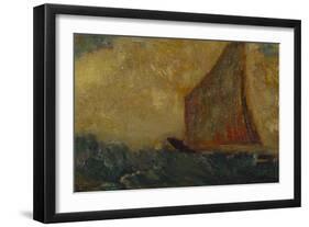 The Mystical Boat; La Barque Mystique-Odilon Redon-Framed Giclee Print