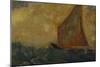 The Mystical Boat; La Barque Mystique-Odilon Redon-Mounted Giclee Print