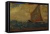 The Mystical Boat-Odilon Redon-Framed Stretched Canvas