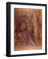 The Mystical Knight or the Sphinx, C.1890-Odilon Redon-Framed Giclee Print