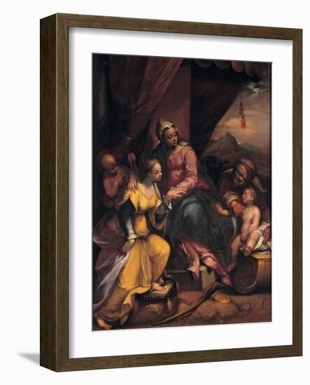 The Mystical Marriage of Saint Catherine, 1590-Denys Calvaert-Framed Giclee Print