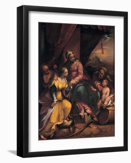 The Mystical Marriage of Saint Catherine, 1590-Denys Calvaert-Framed Giclee Print