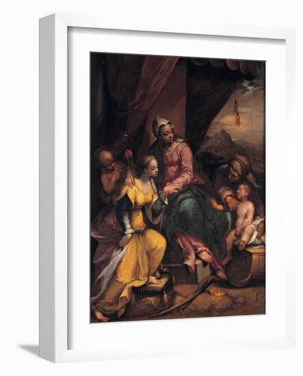 The Mystical Marriage of Saint Catherine, 1590-Denys Calvaert-Framed Giclee Print