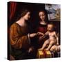 The Mystical Marriage of Saint Catherine, C. 1520-Bernardino Luini-Stretched Canvas
