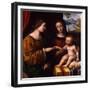 The Mystical Marriage of Saint Catherine, C. 1520-Bernardino Luini-Framed Giclee Print