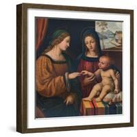 The Mystical Marriage of Saint Catherine, c1520, (1911)-Bernardino Luini-Framed Giclee Print