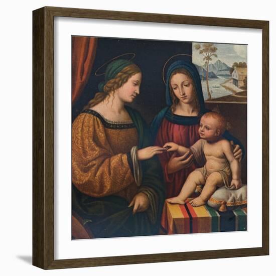 The Mystical Marriage of Saint Catherine, c1520, (1911)-Bernardino Luini-Framed Giclee Print