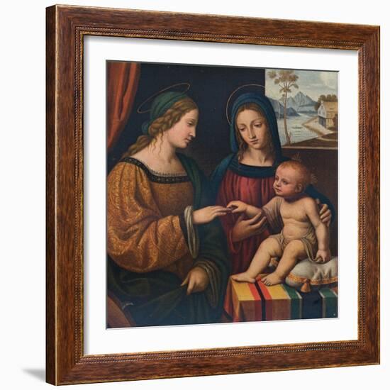 The Mystical Marriage of Saint Catherine, c1520, (1911)-Bernardino Luini-Framed Giclee Print