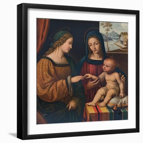 The Mystical Marriage of Saint Catherine, c1520, (1911)-Bernardino Luini-Framed Giclee Print