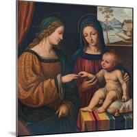 The Mystical Marriage of Saint Catherine, c1520, (1911)-Bernardino Luini-Mounted Giclee Print