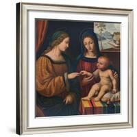 The Mystical Marriage of Saint Catherine, c1520, (1911)-Bernardino Luini-Framed Giclee Print