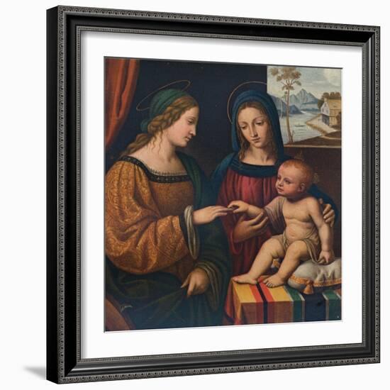 The Mystical Marriage of Saint Catherine, c1520, (1911)-Bernardino Luini-Framed Giclee Print