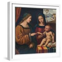 The Mystical Marriage of Saint Catherine, c1520, (1911)-Bernardino Luini-Framed Giclee Print