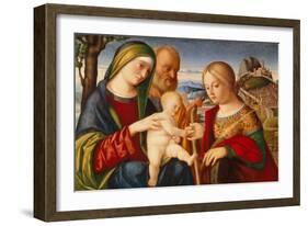 The Mystical Marriage of Saint Catherine-Francesco di Bernardo de Vecchi Santacroce-Framed Giclee Print