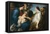 The Mystical Marriage of Saint Catherine-Sir Anthony Van Dyck-Framed Stretched Canvas