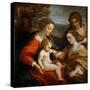 The Mystical Marriage of Saint Catherine-Correggio-Stretched Canvas
