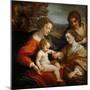 The Mystical Marriage of Saint Catherine-Correggio-Mounted Giclee Print