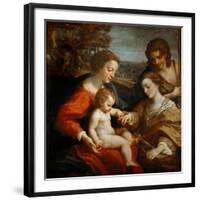 The Mystical Marriage of Saint Catherine-Correggio-Framed Giclee Print