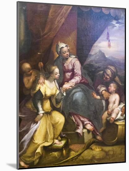 The Mystical Marriage of St Catherine, 1590-Denys Calvaert-Mounted Giclee Print