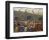 The Mystical Wedding Between the Bishop and the Abbess of Pistoia-Kristian Zahrtmann-Framed Giclee Print