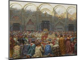 The Mystical Wedding Between the Bishop and the Abbess of Pistoia-Kristian Zahrtmann-Mounted Giclee Print