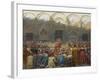 The Mystical Wedding Between the Bishop and the Abbess of Pistoia-Kristian Zahrtmann-Framed Giclee Print