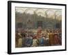 The Mystical Wedding Between the Bishop and the Abbess of Pistoia-Kristian Zahrtmann-Framed Giclee Print