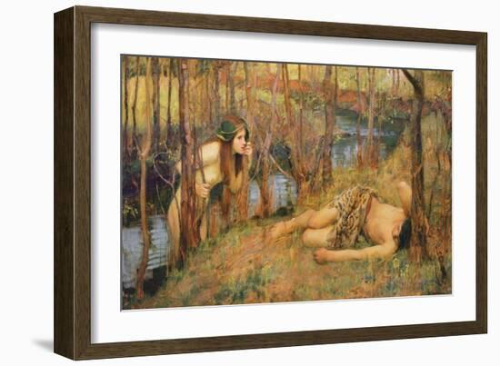 The Naiad, 1893 (Hylas with a Nymph)-John William Waterhouse-Framed Giclee Print