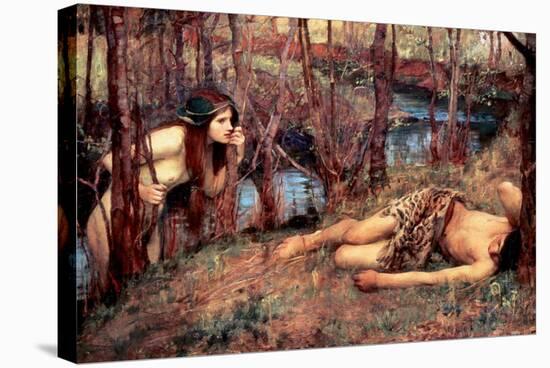 The Naiad-John William Waterhouse-Stretched Canvas