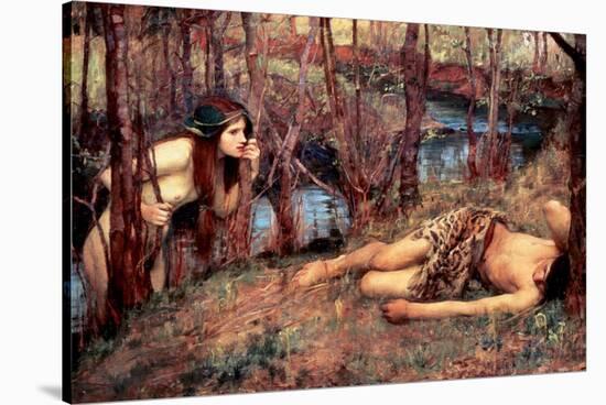 The Naiad-John William Waterhouse-Stretched Canvas