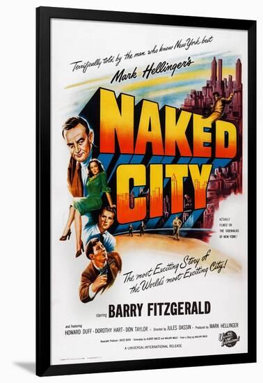 The Naked City-null-Framed Art Print