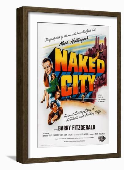 The Naked City-null-Framed Art Print