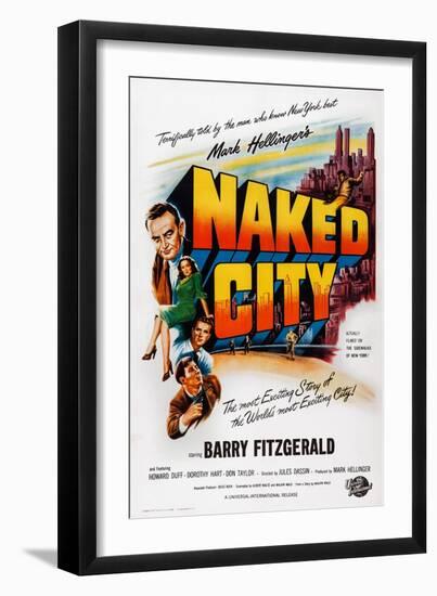 The Naked City-null-Framed Art Print