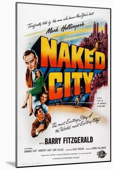 The Naked City-null-Mounted Art Print