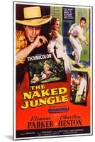 The Naked Jungle, Left and Right: Charlton Heston; Center: Eleanor Parker, 1954-null-Mounted Art Print