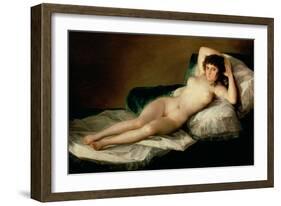 The Naked Maja, circa 1800-Francisco de Goya-Framed Giclee Print