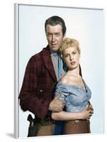 THE NAKED SPUR, 1953 directed by ANTHONY MANN James Stewart and Janet Leigh (photo)-null-Framed Photo