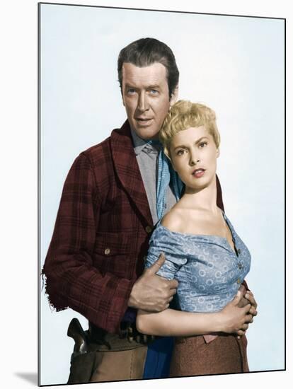 THE NAKED SPUR, 1953 directed by ANTHONY MANN James Stewart and Janet Leigh (photo)-null-Mounted Photo