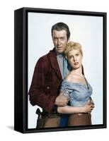 THE NAKED SPUR, 1953 directed by ANTHONY MANN James Stewart and Janet Leigh (photo)-null-Framed Stretched Canvas