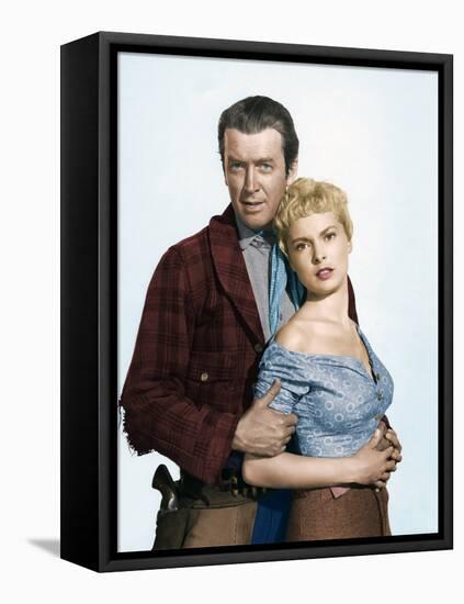 THE NAKED SPUR, 1953 directed by ANTHONY MANN James Stewart and Janet Leigh (photo)-null-Framed Stretched Canvas