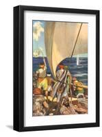The Name of The Devil of The Sea Grew Greater Than Ever-Stephen Reid-Framed Premium Giclee Print