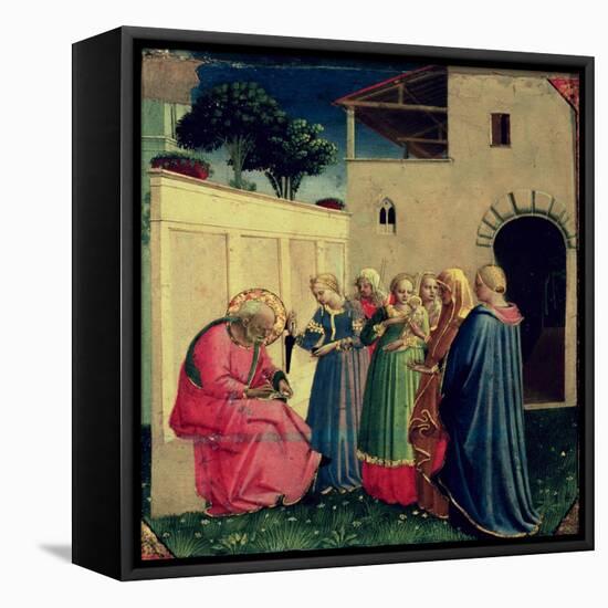 The Naming of John the Baptist, circa 1430s-Fra Angelico-Framed Stretched Canvas
